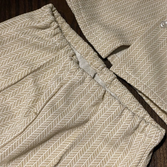 Vintage Mini Togs Matching Outfit Embroidered Collar Button Shirt Elastic Pant - Picture 11 of 16